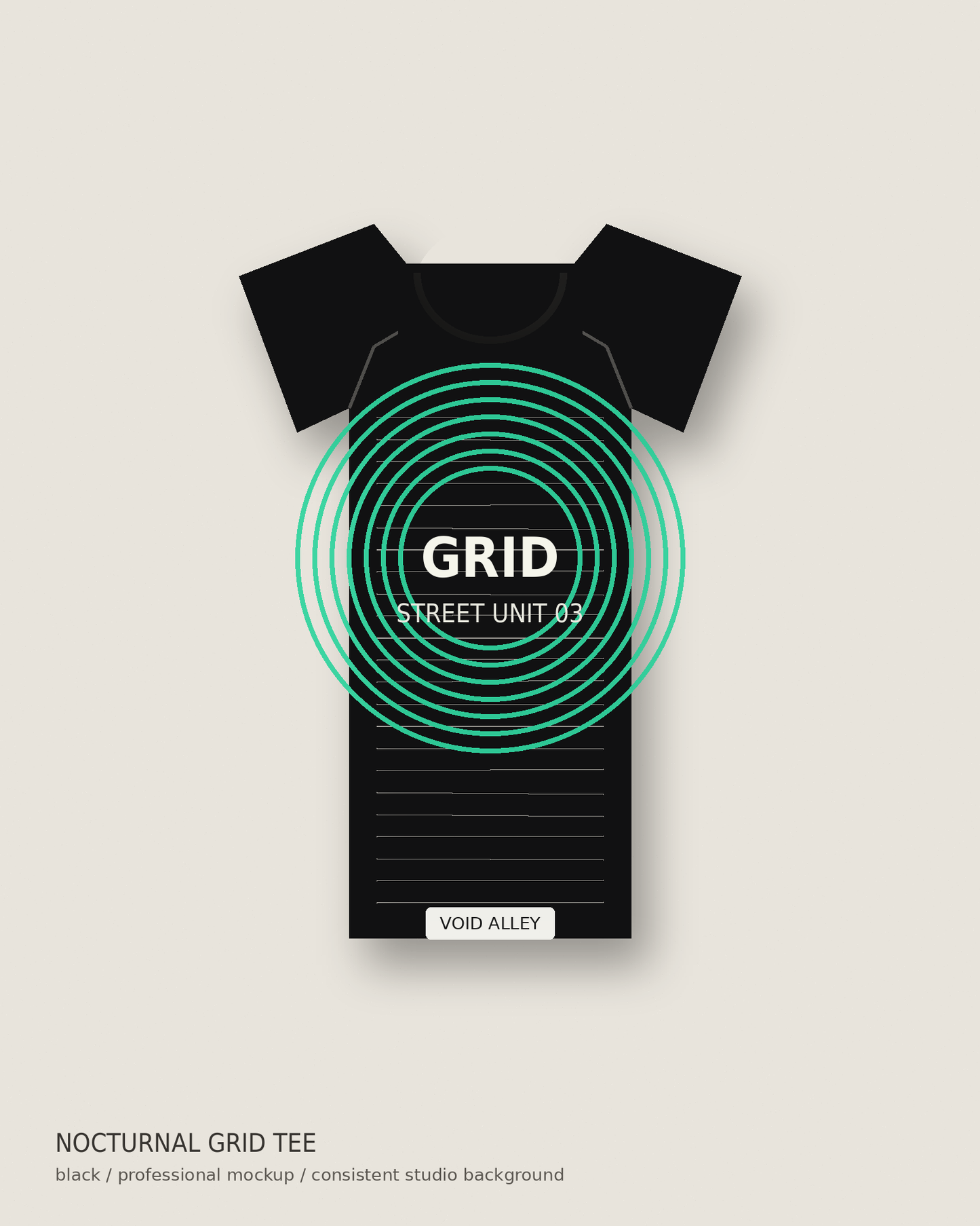 Broken Grid Oversized Tee